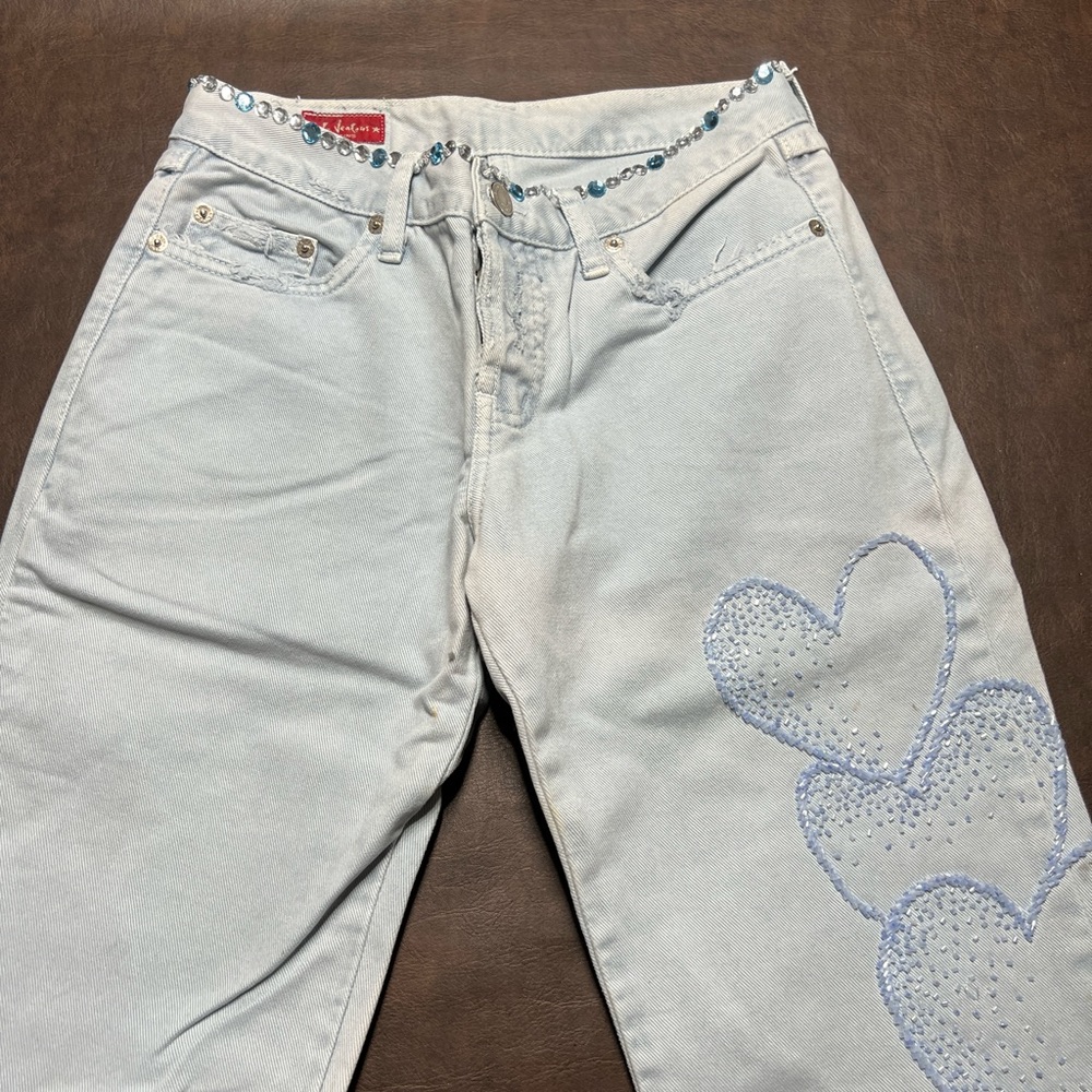 Le Jealous Bolufé Beaded Jeans. Size 2